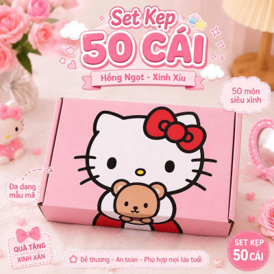 Set Kẹp 50 Cái phụ kiện tóc dễ thương 3